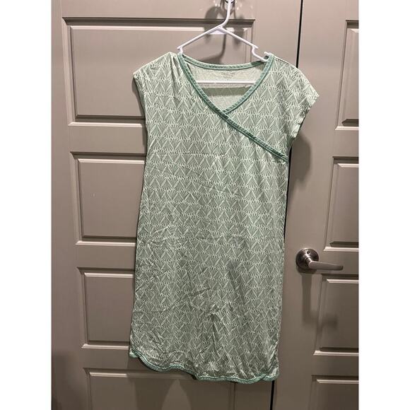 Garnet Hill Asian Wrap Organic Cotton Dress - Picture 1 of 4
